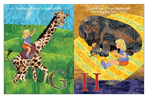 Personalized Childrens ABC Book with Name Hair Color
