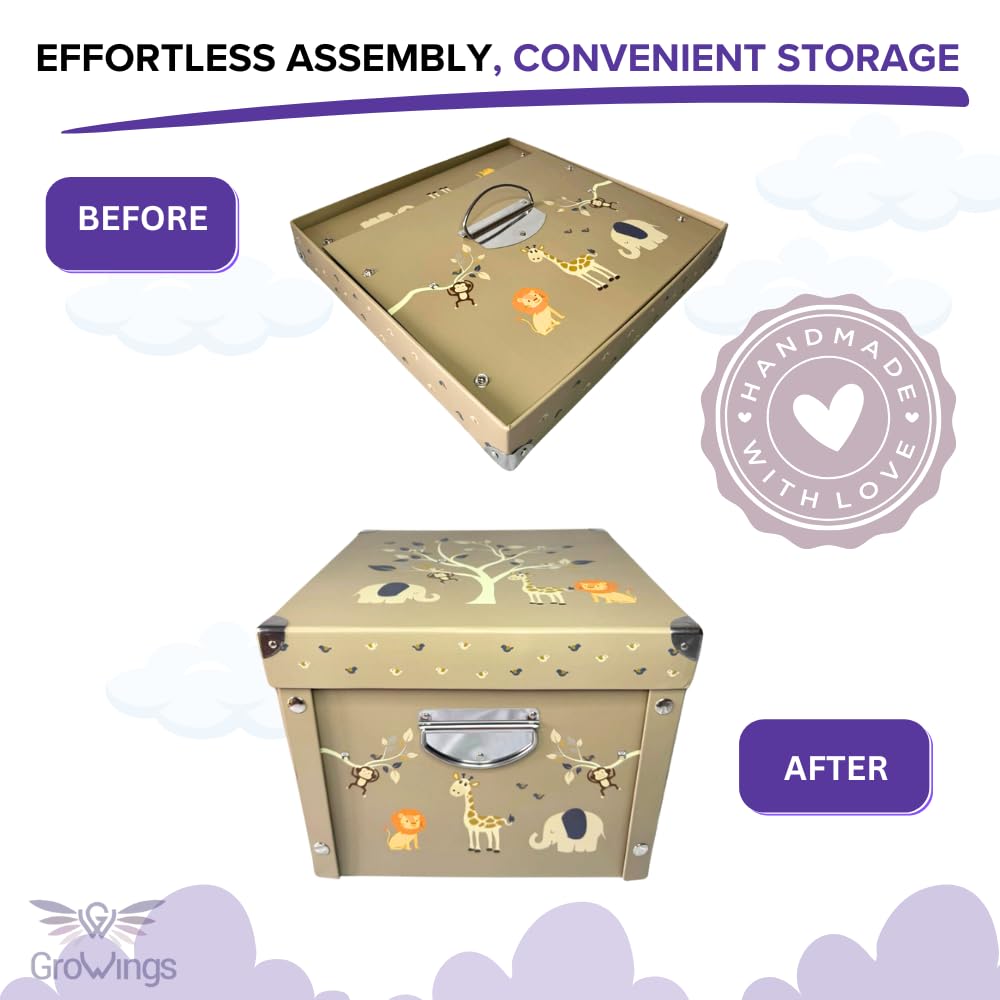 GroWings Baby Keepsake Box - Durable Collapsible Large Memory Storage