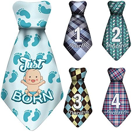 TurtleSurfers Baby Monthly Milestone Sticker Ties