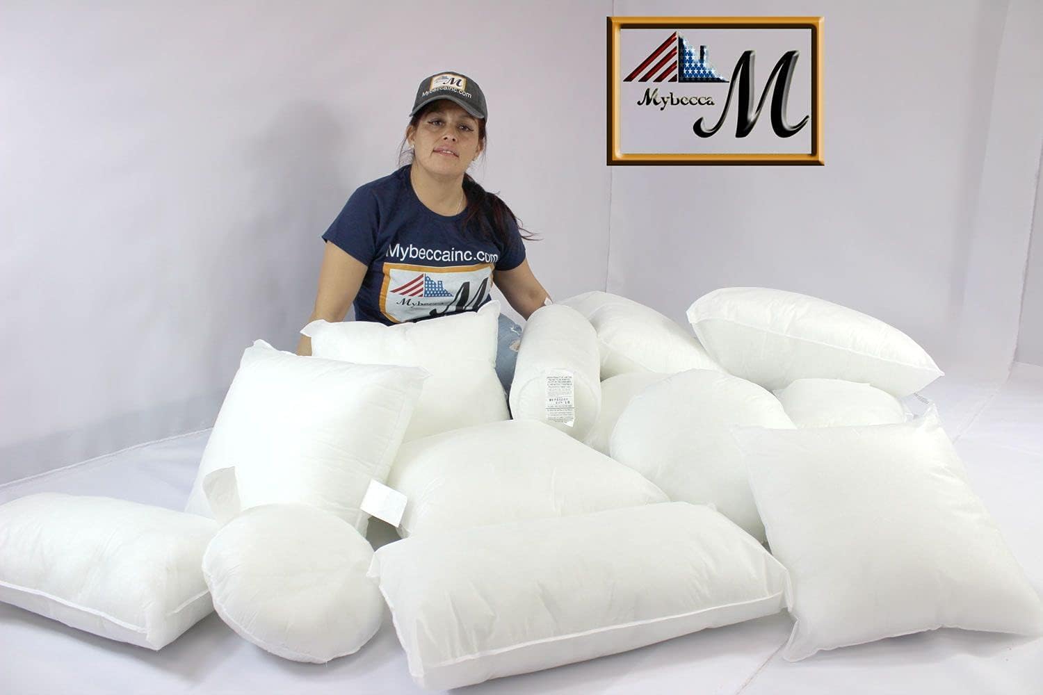 Mybecca 6 x 16 Inches Bolsters Pillow Form Inserts