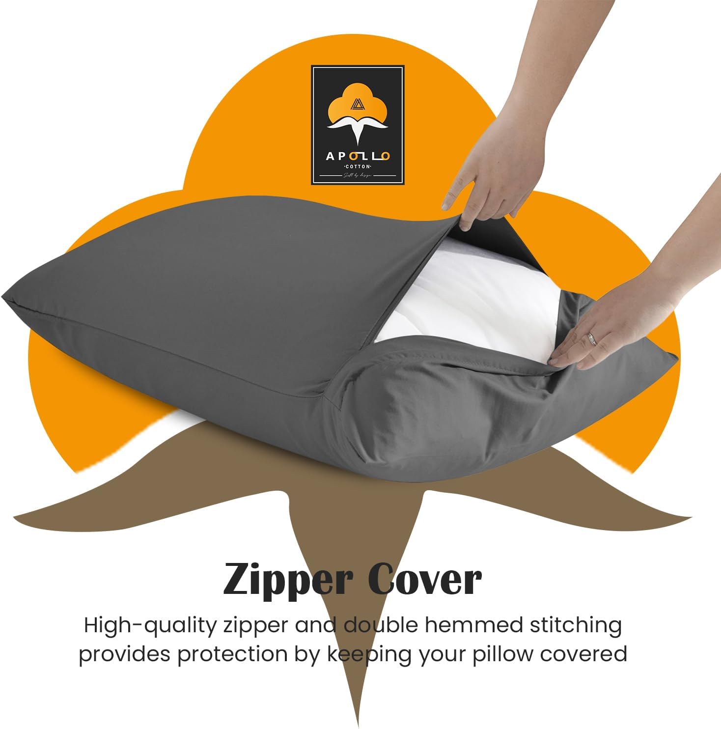 Toddler Travel Pillowcase Set of 2 Dark Grey