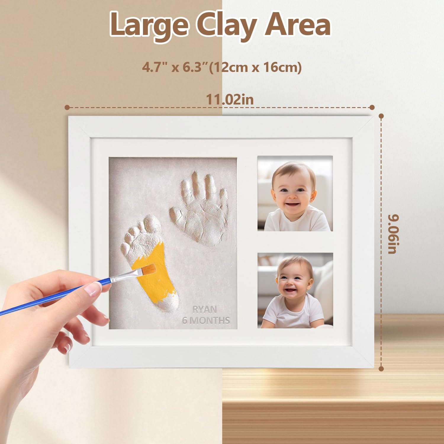 Aiacmea Inkless Baby Keepsake Frame Kit