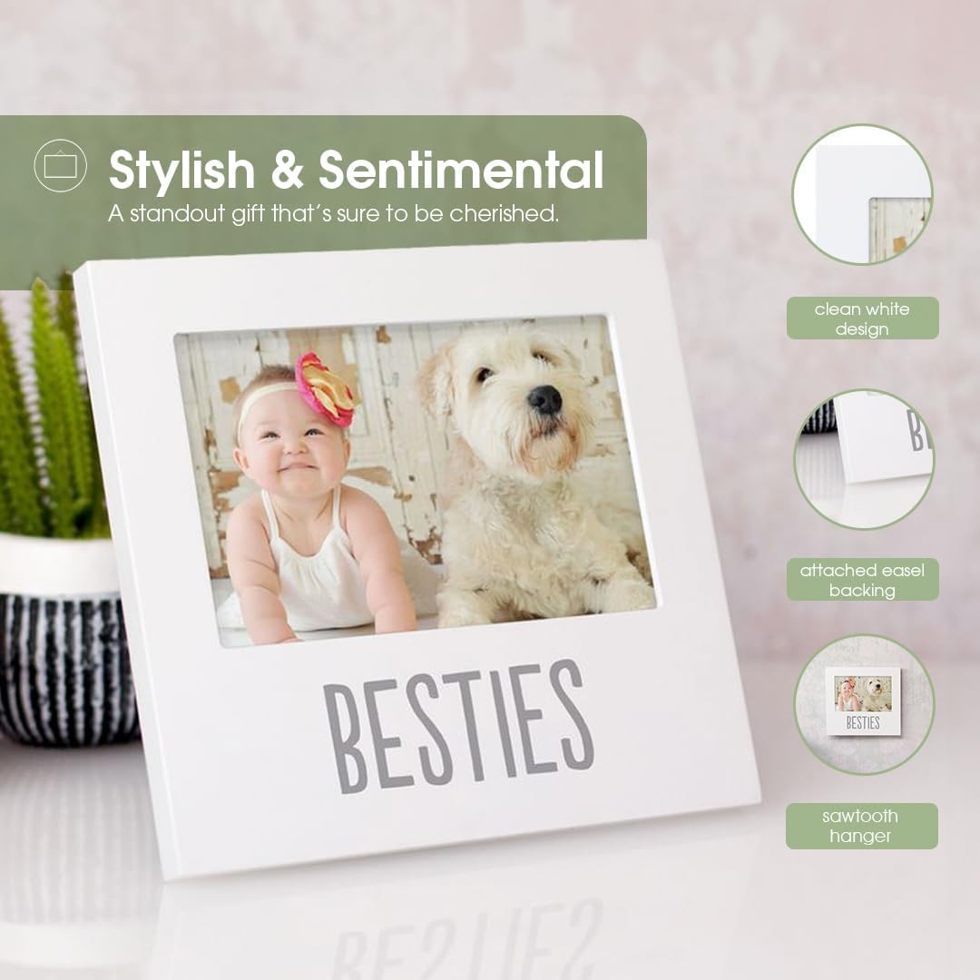 Pearhead Bestie and Baby Keepsake Frame White 1