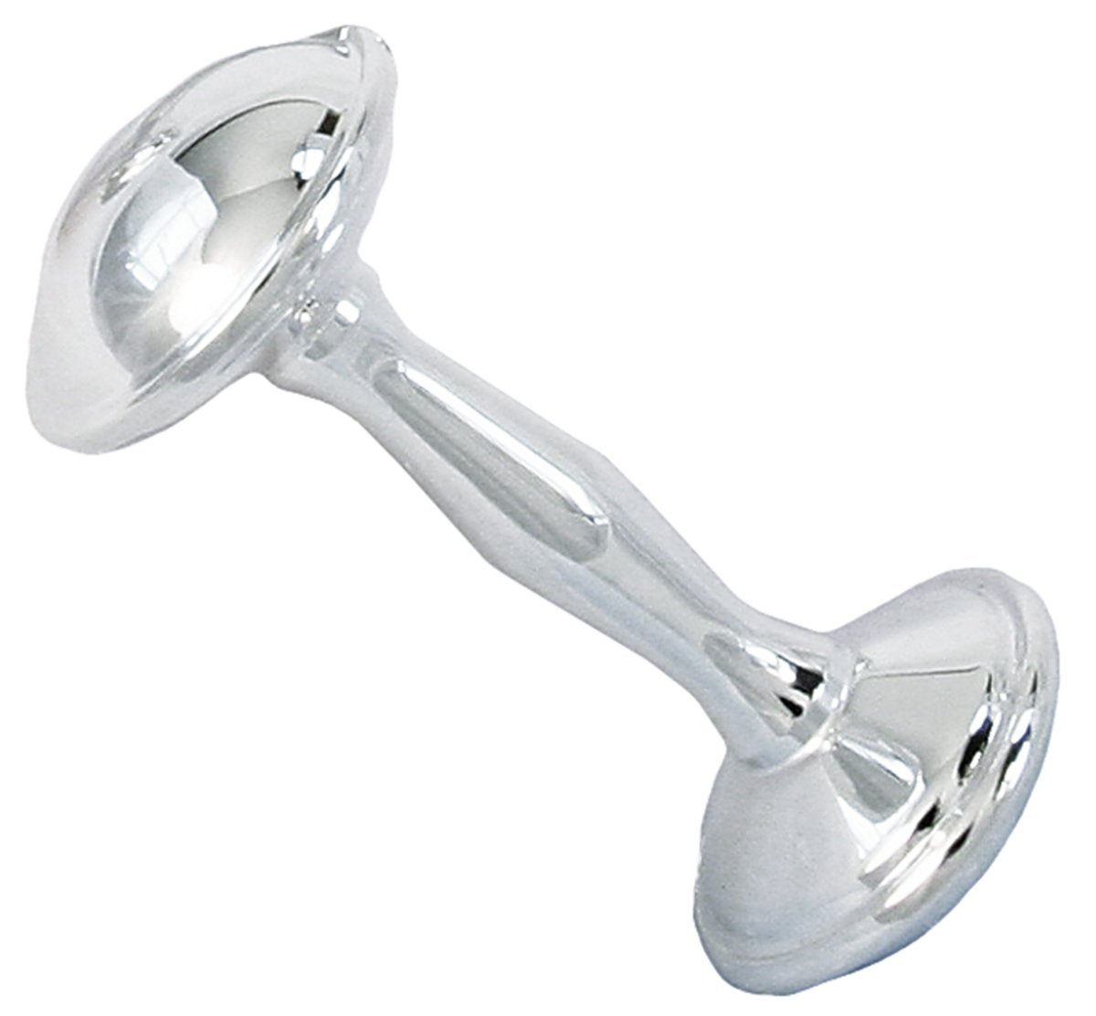 Stephan Baby Keepsake Rattle in Gift Box 4-Inch Silver Plated