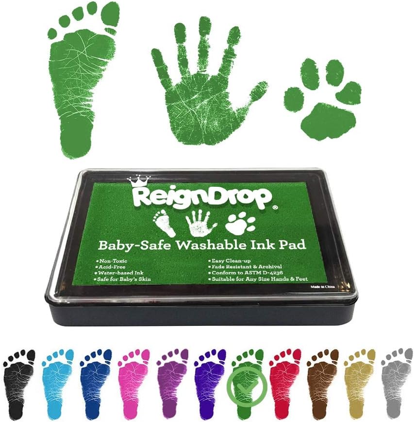 ReignDrop Ink Pad for Baby Footprint Handprint Keepsake 1