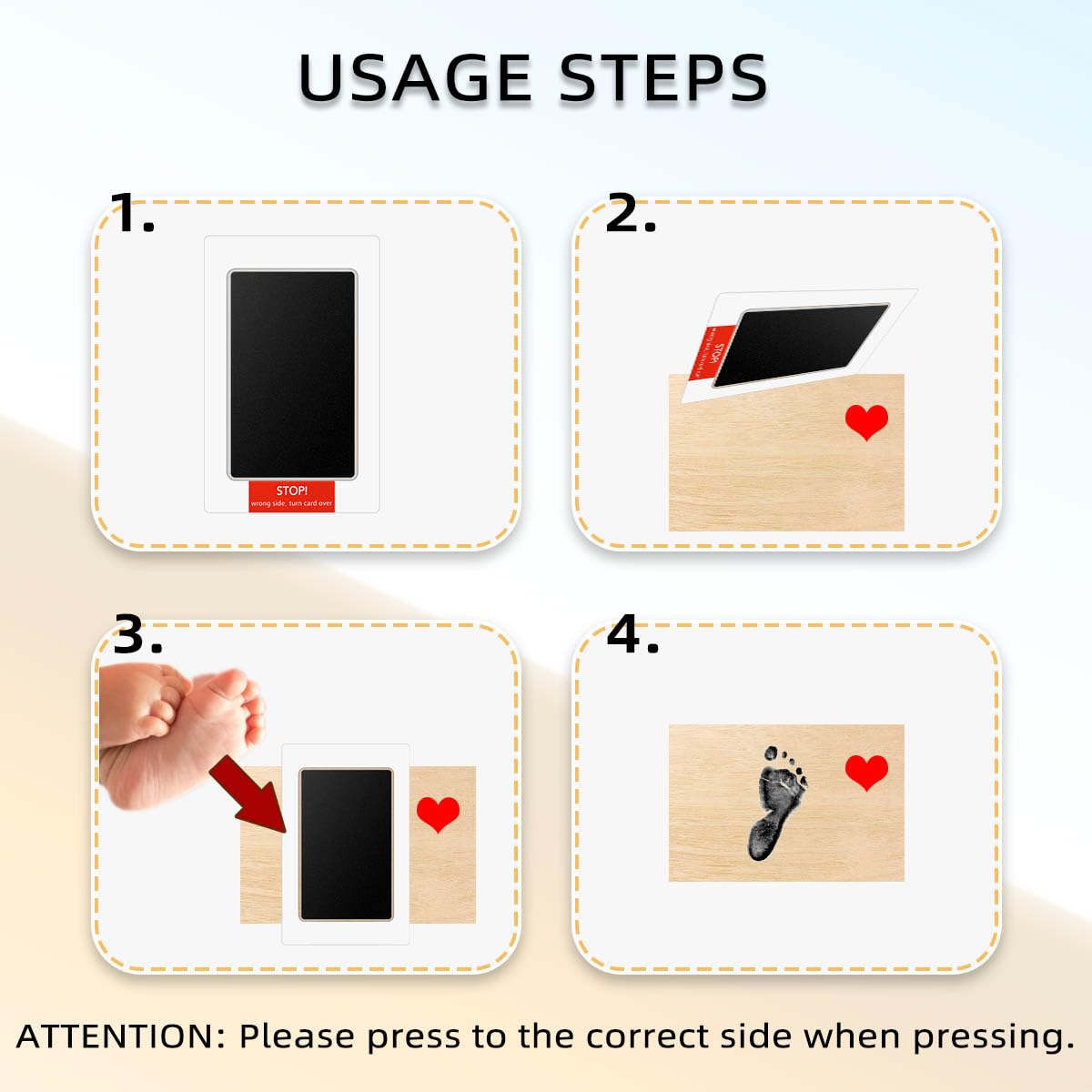 Yuntop Inkless Hand Footprint Kit for Baby and Pet