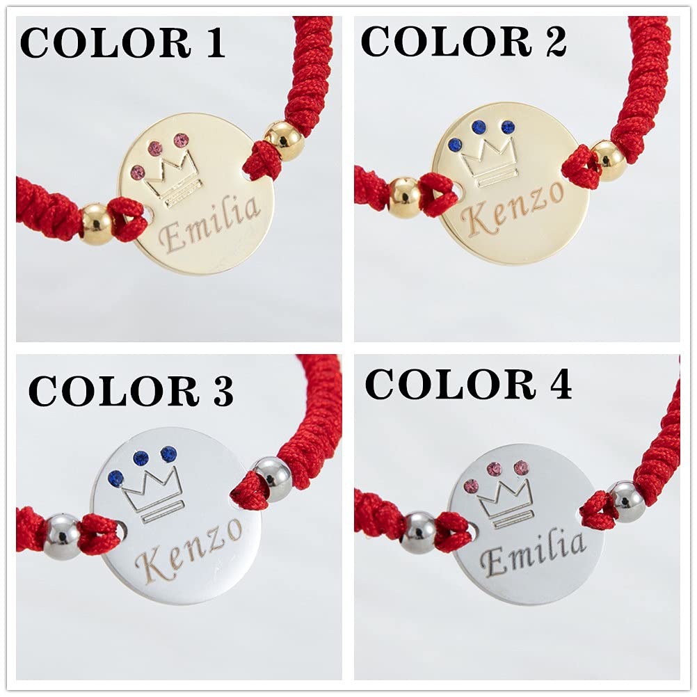 MIYOCAR Baby Name Bracelet 14K Gold Plated Dainty