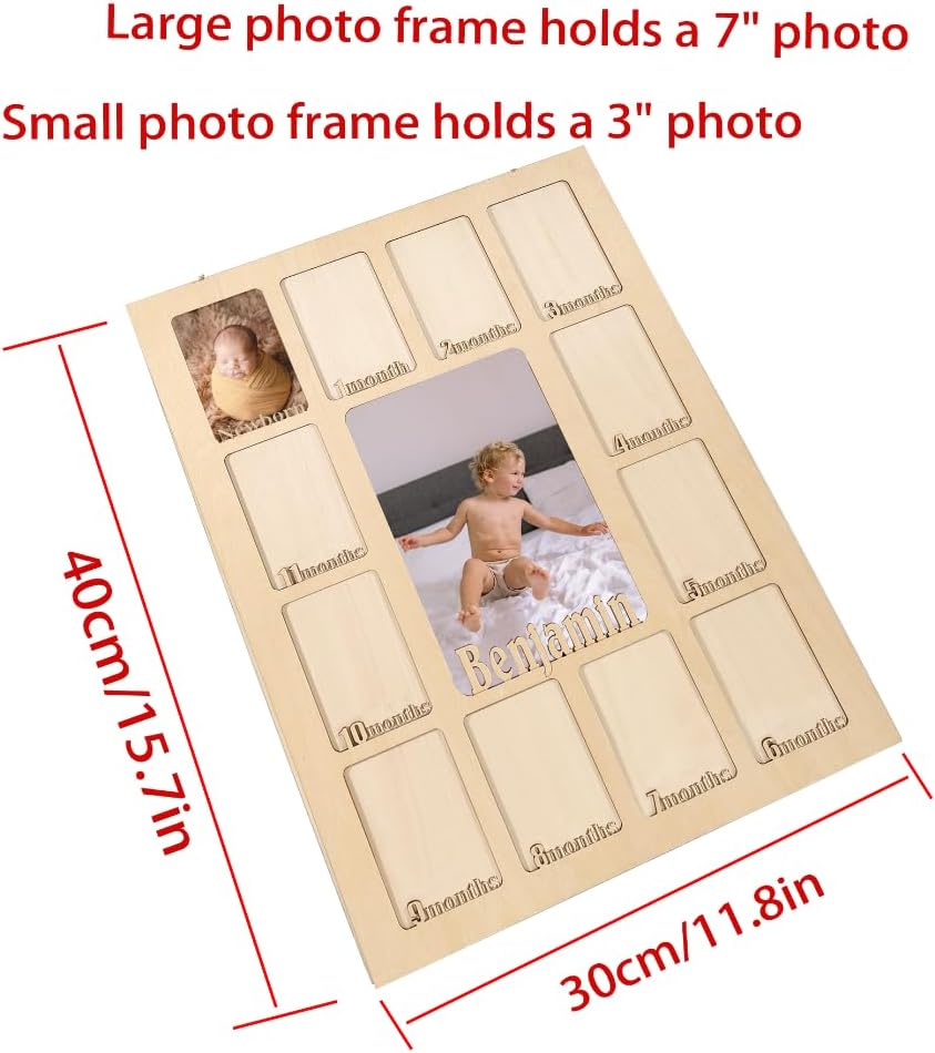 Personalized My First Year Photo Frame 12 Months Keepsake 1