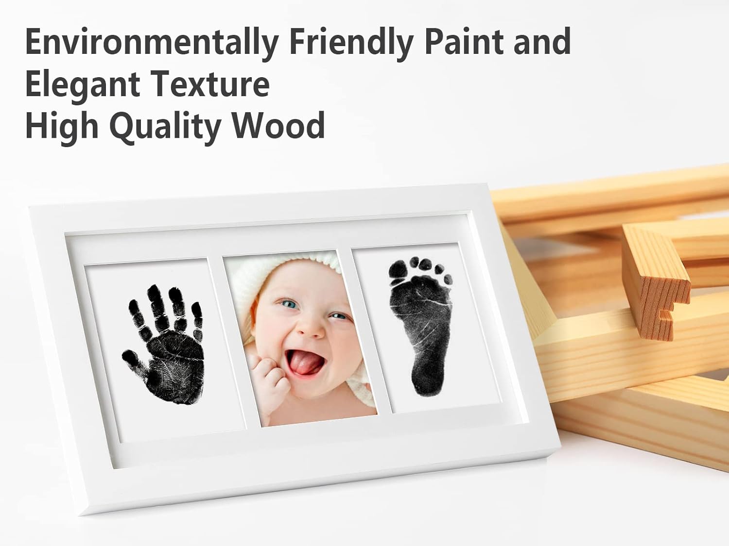 PewinGo Baby Hand Footprint Kit with Frame