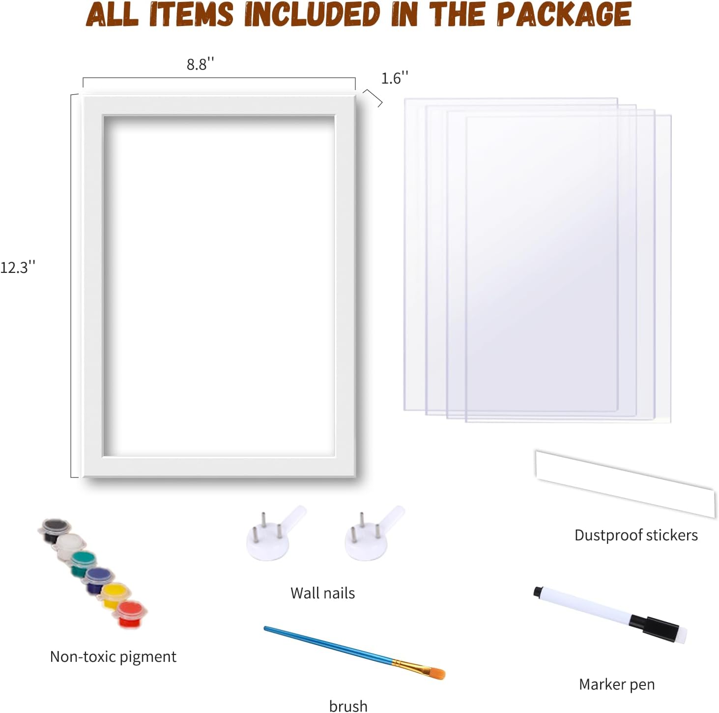 VidwanHome Family Handprint Kit - DIY Keepsake Frame 1