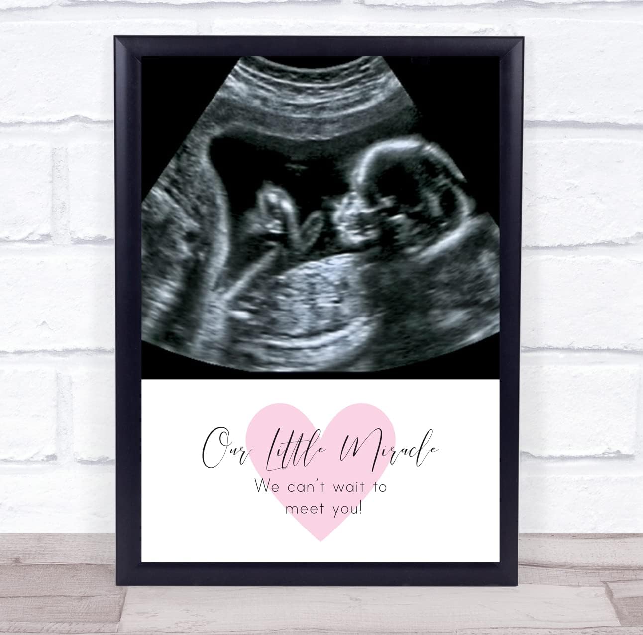 Baby Pregnancy Ultrasound Scan Photo Personalized Frame