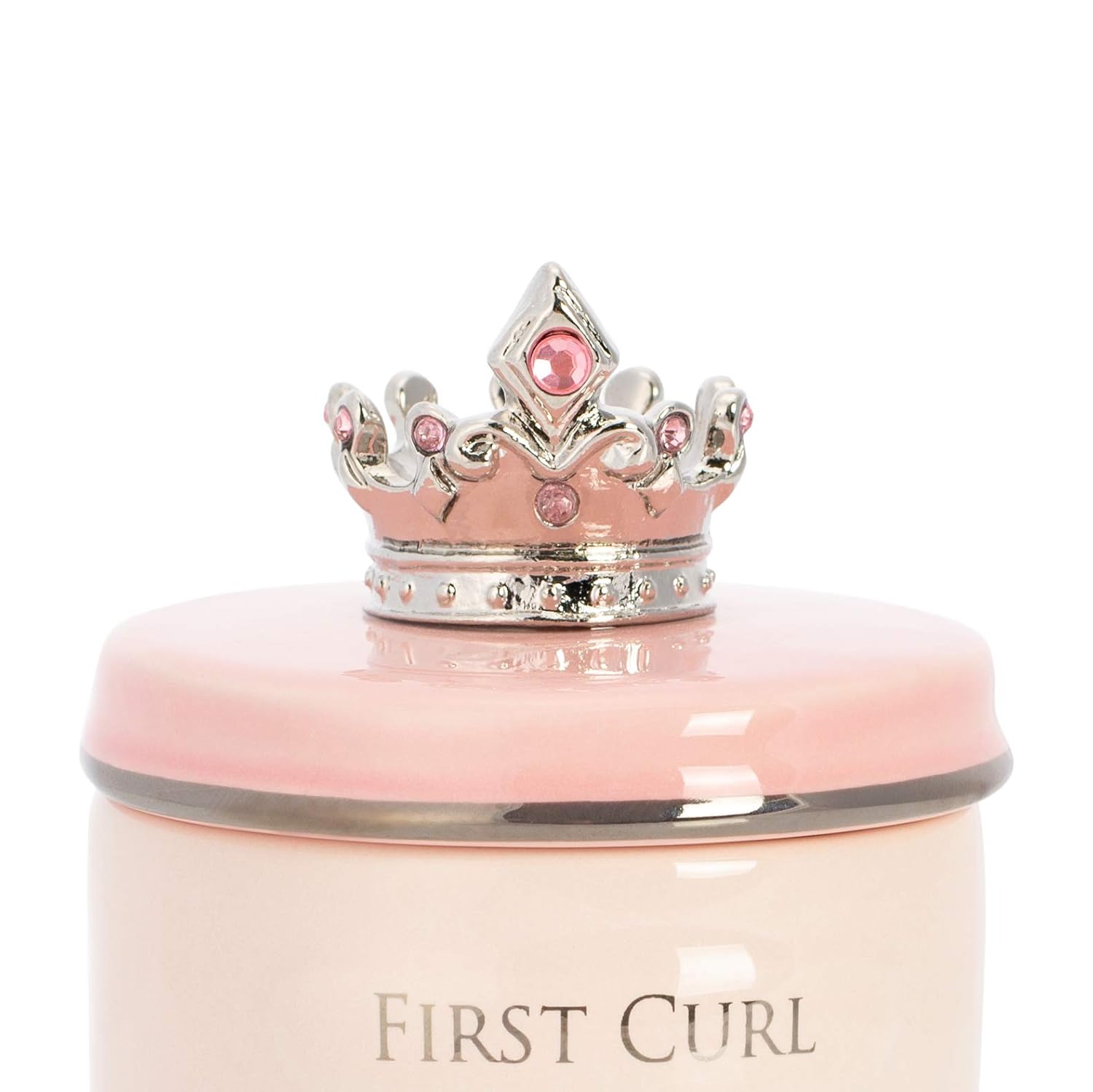 DEMDACO Pink First Tooth and Curl Keepsake Box 1