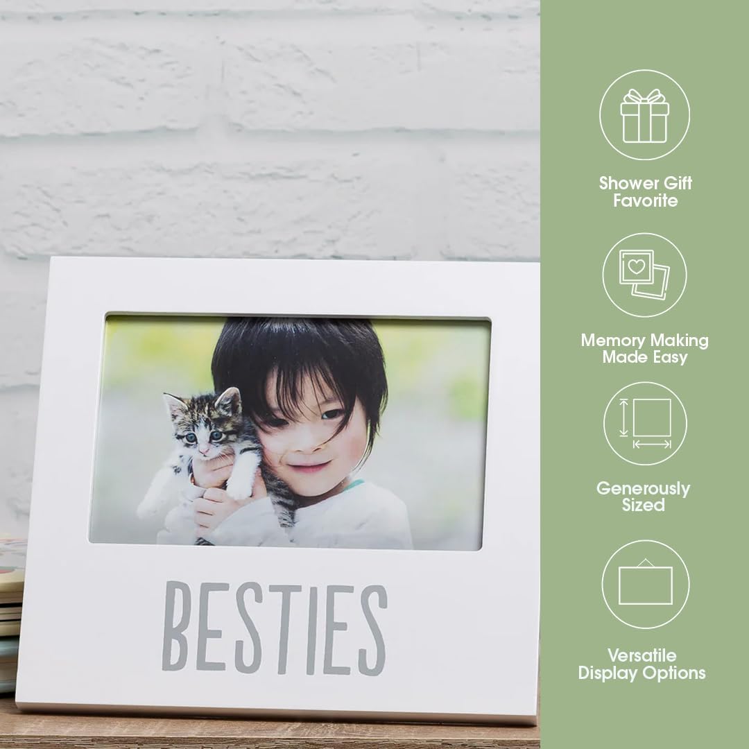 Pearhead Bestie and Baby Keepsake Frame White 1
