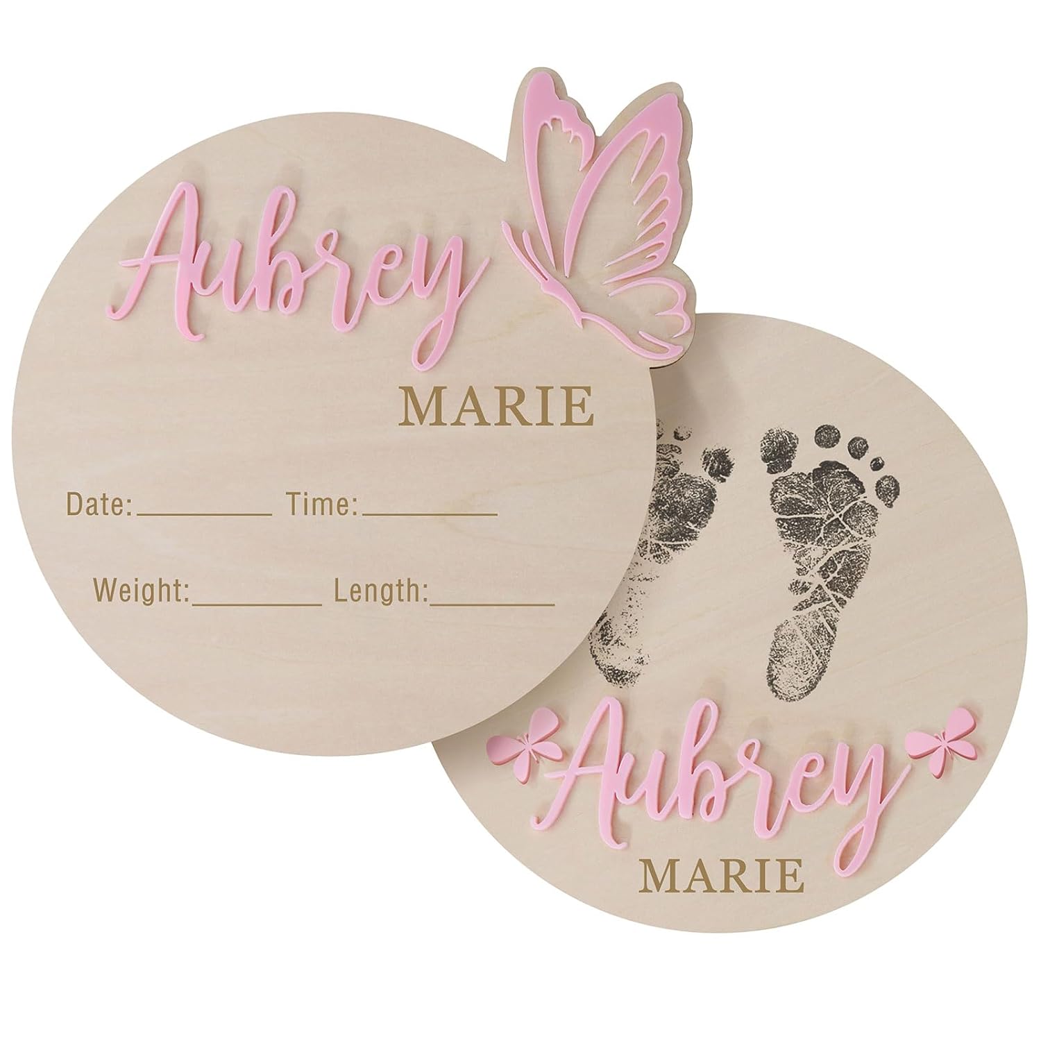 Custom Butterfly 3D Name Sign for Baby Shower