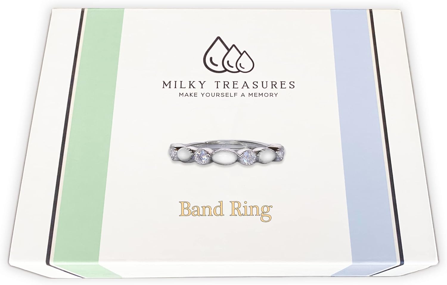 Band Ring DIY Breastmilk Jewelry Kit Adjustable Size 6-10