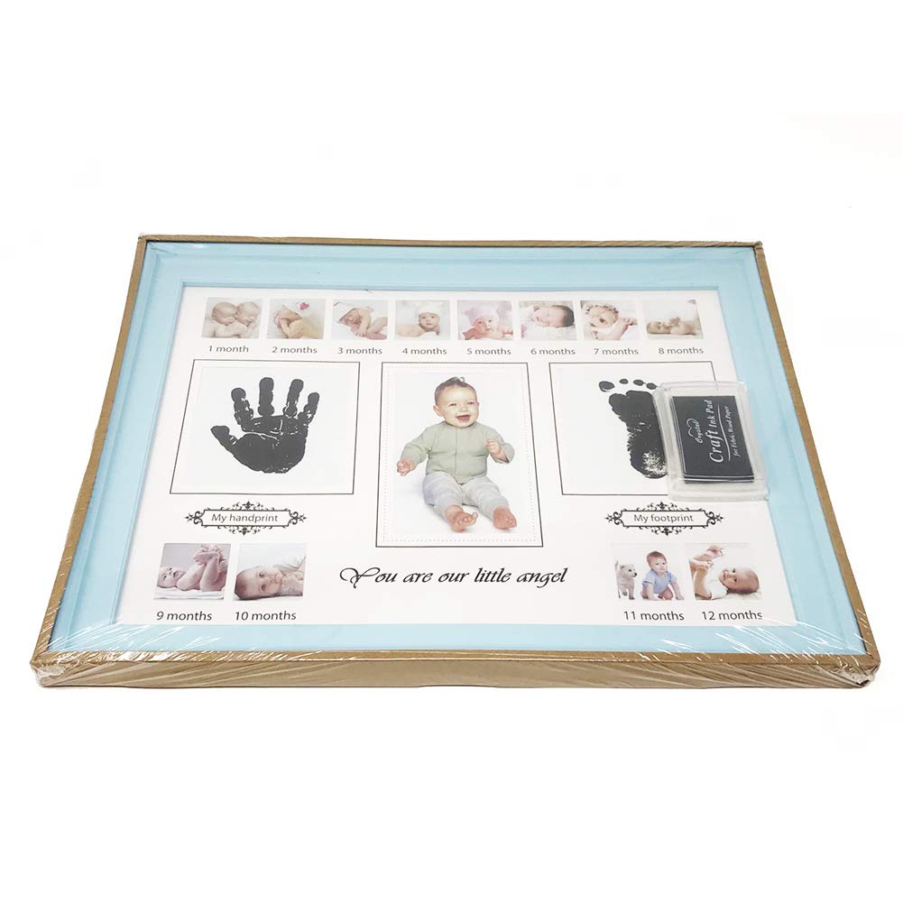 Magik Baby Handprint Footprint Keepsake Frame Blue