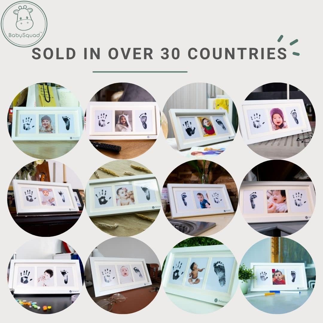 Baby Prints Newborn Handprint Footprint Frame Kit