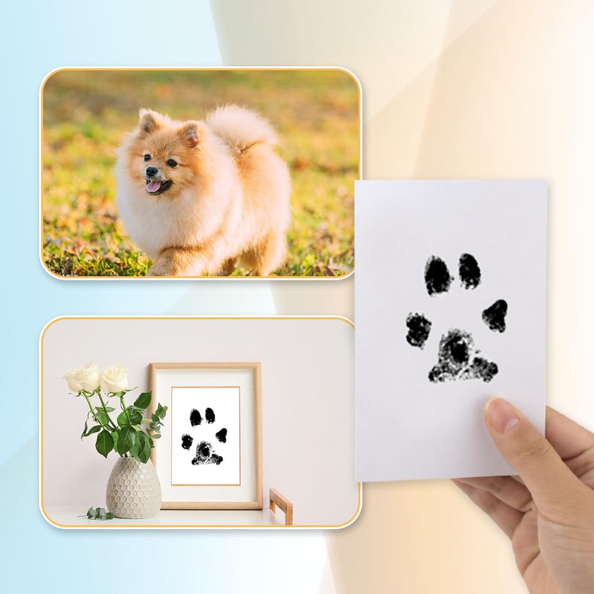 Yuntop Inkless Hand Footprint Kit for Baby and Pet