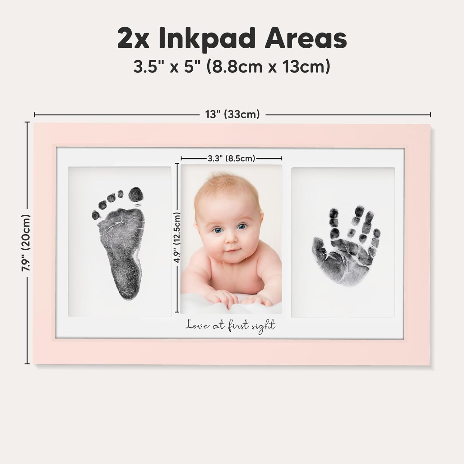 KeaBabies Inkless Baby Hand Footprint Kit