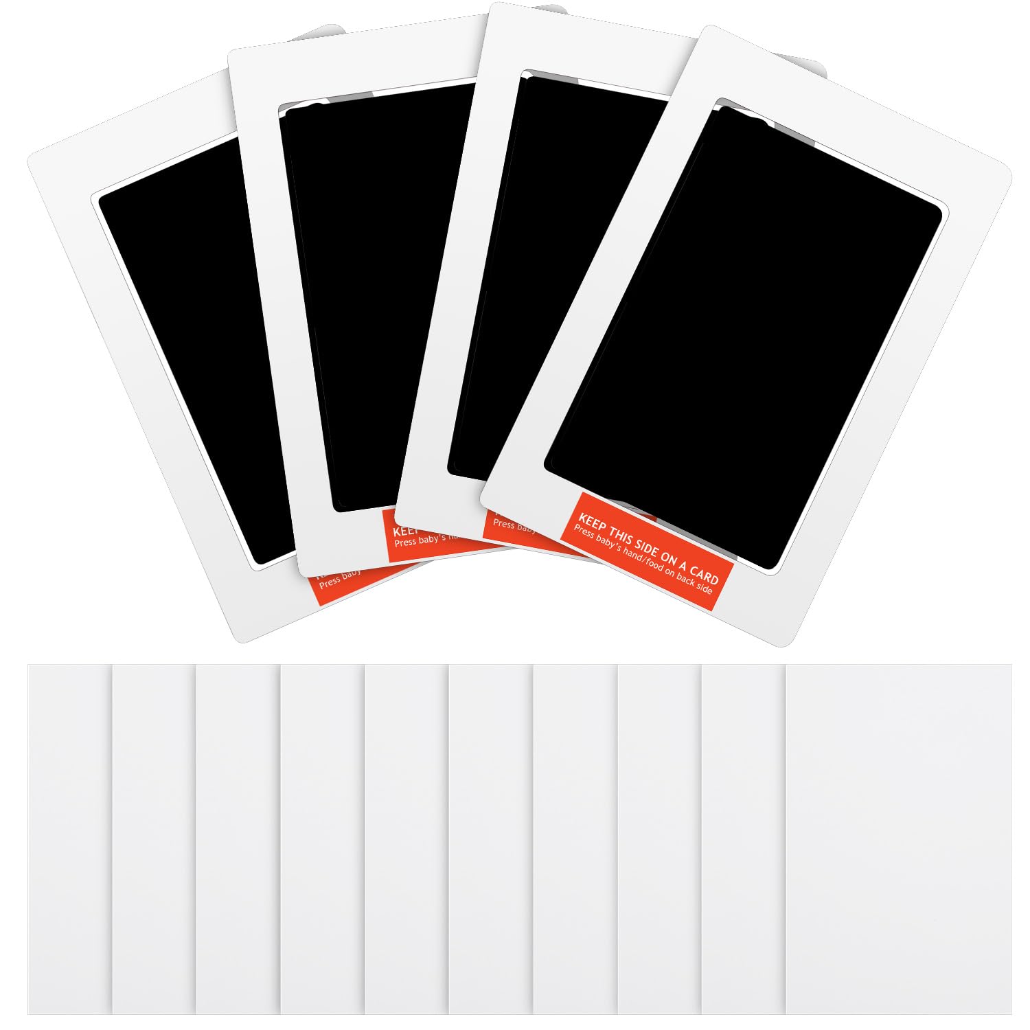 Outus Newborn Handprint Footprint Kit with 4 Ink Pads and 10 Cards