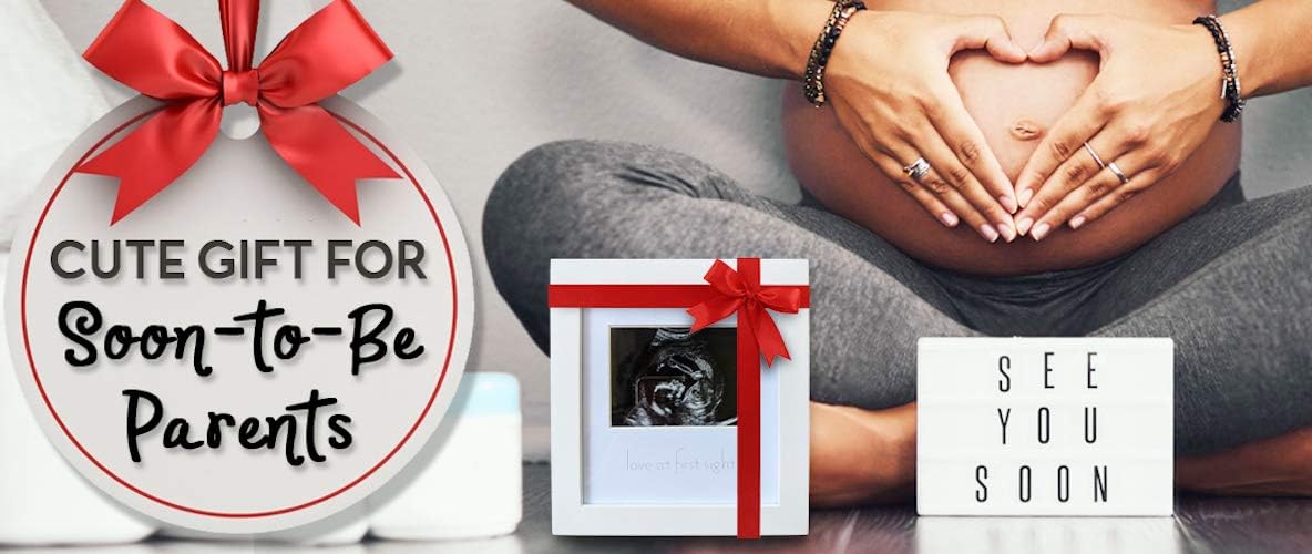 Green Pollywog Baby Sonogram Frame with Inkless Pad