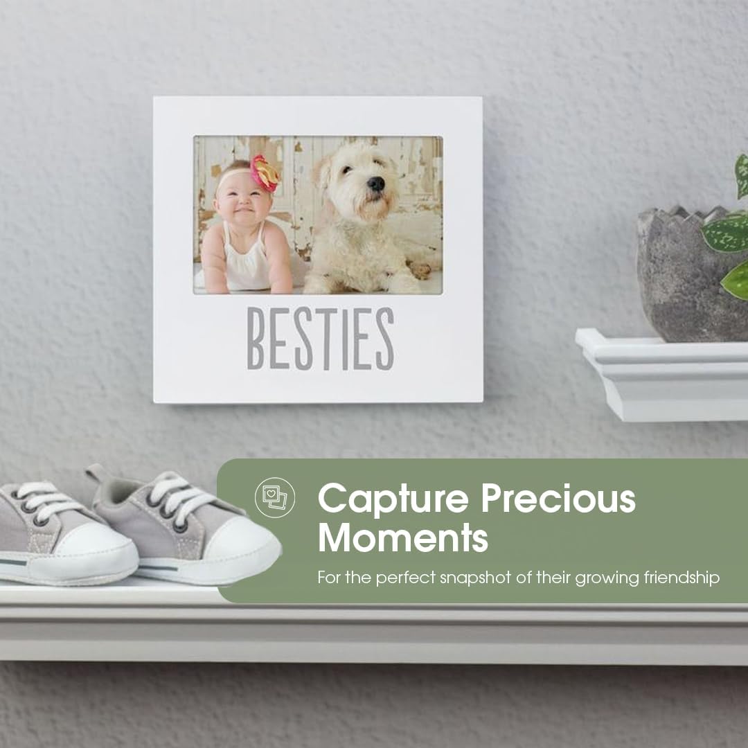 Pearhead Bestie and Baby Keepsake Frame White 1