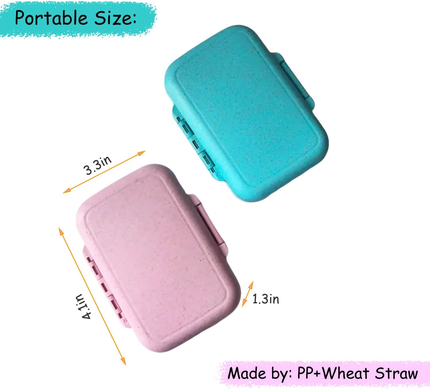 FurPaw Tooth Fairy Box - Natural Wheat Straw PP Pink