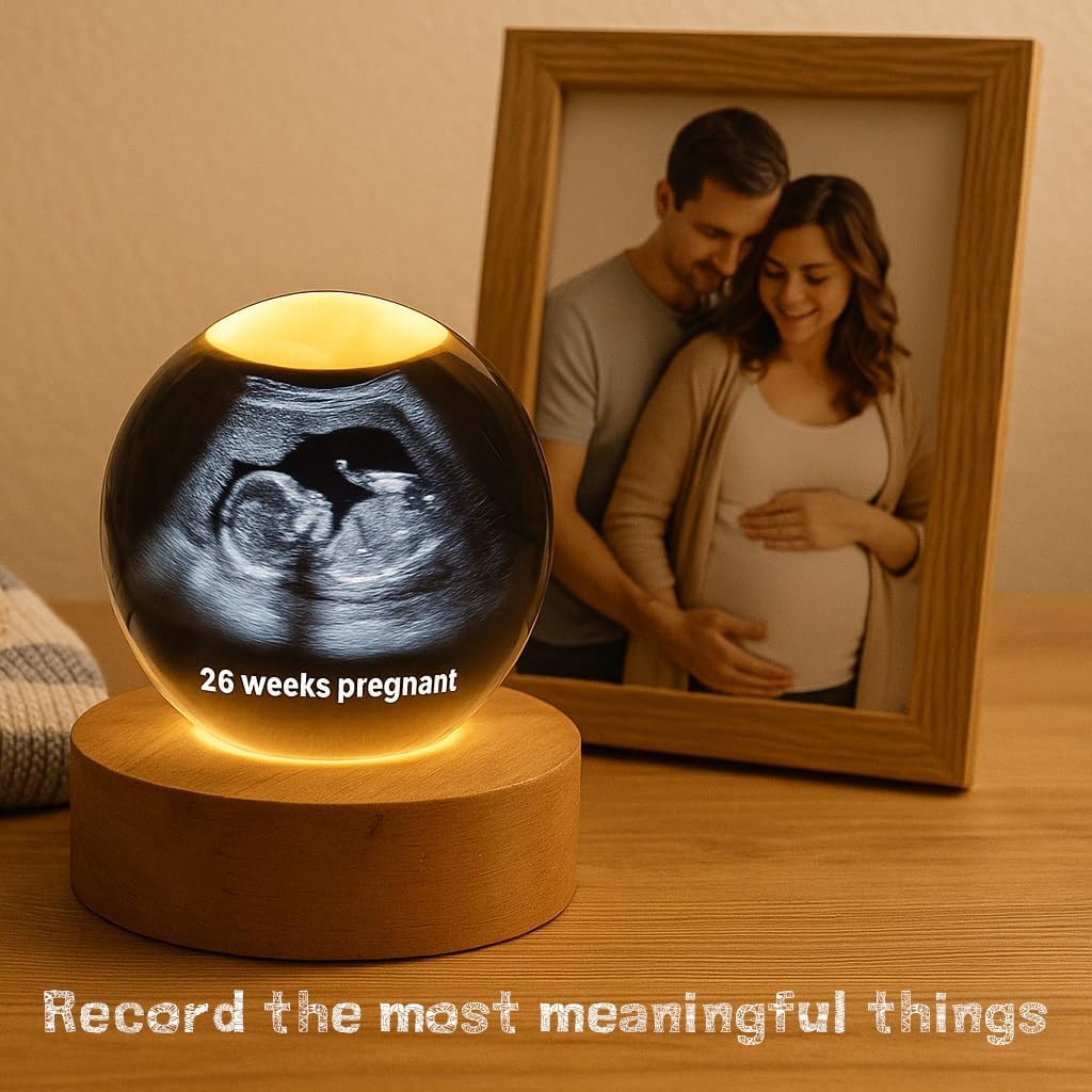 Custom Baby Ultrasound Crystal Ball with LED Light 1