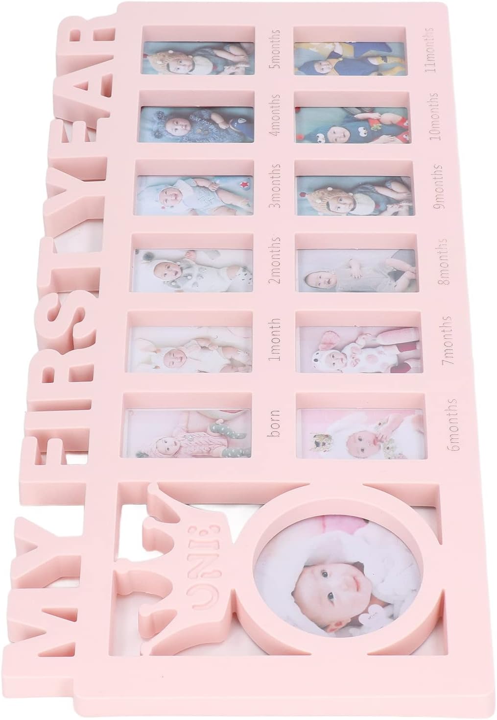 Walfront My First Year Baby Photo Frame Set - 12 Month Growth Display