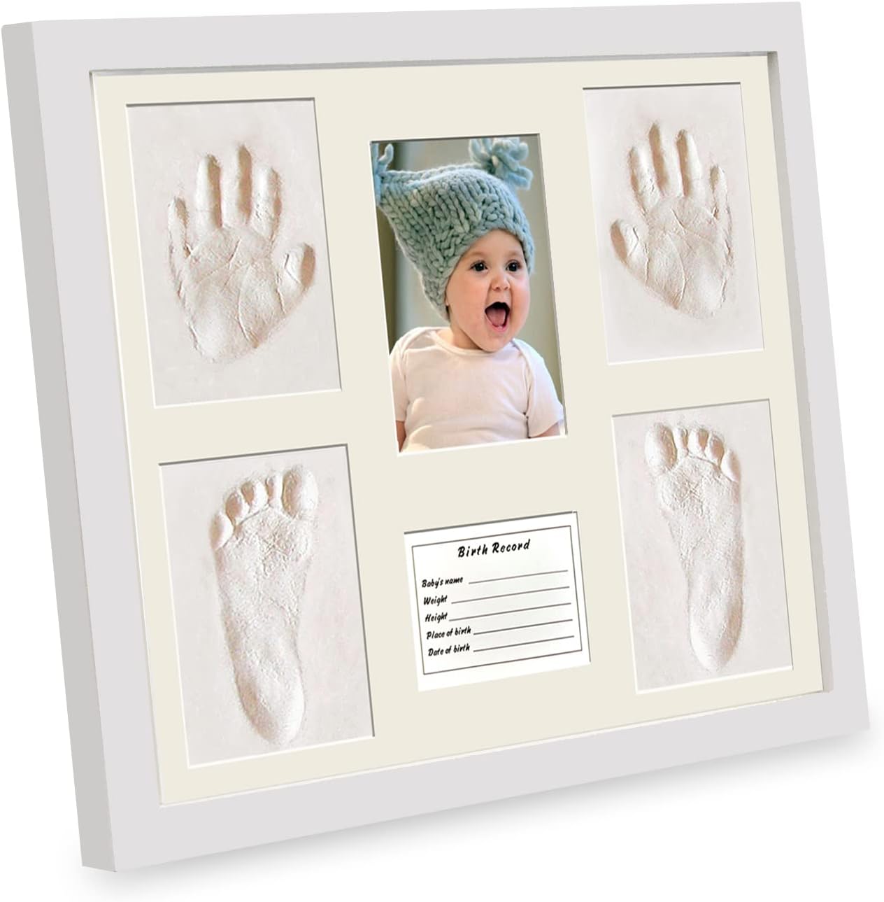 MICKYU Baby Hand and Footprint Kit - Personalized Keepsake Frame