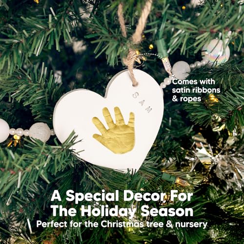 KeaBabies Baby Hand Footprint Kit - Quick Dry Ornament Kit for Newborns