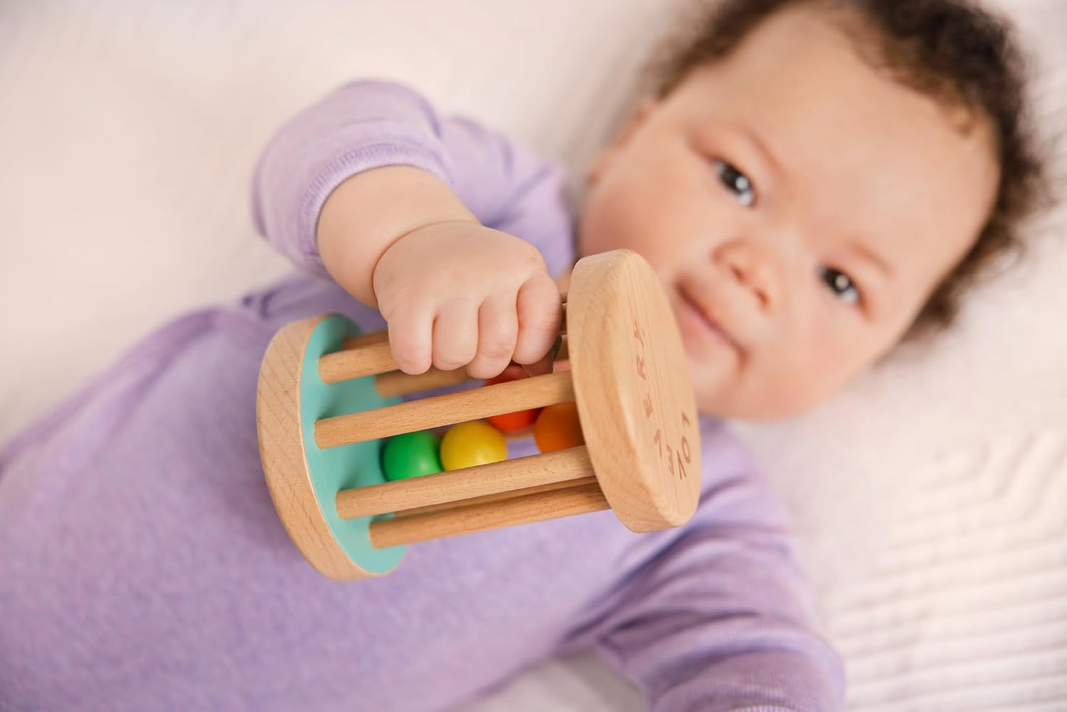 Lovevery Montessori Rolling Rattle for Babies
