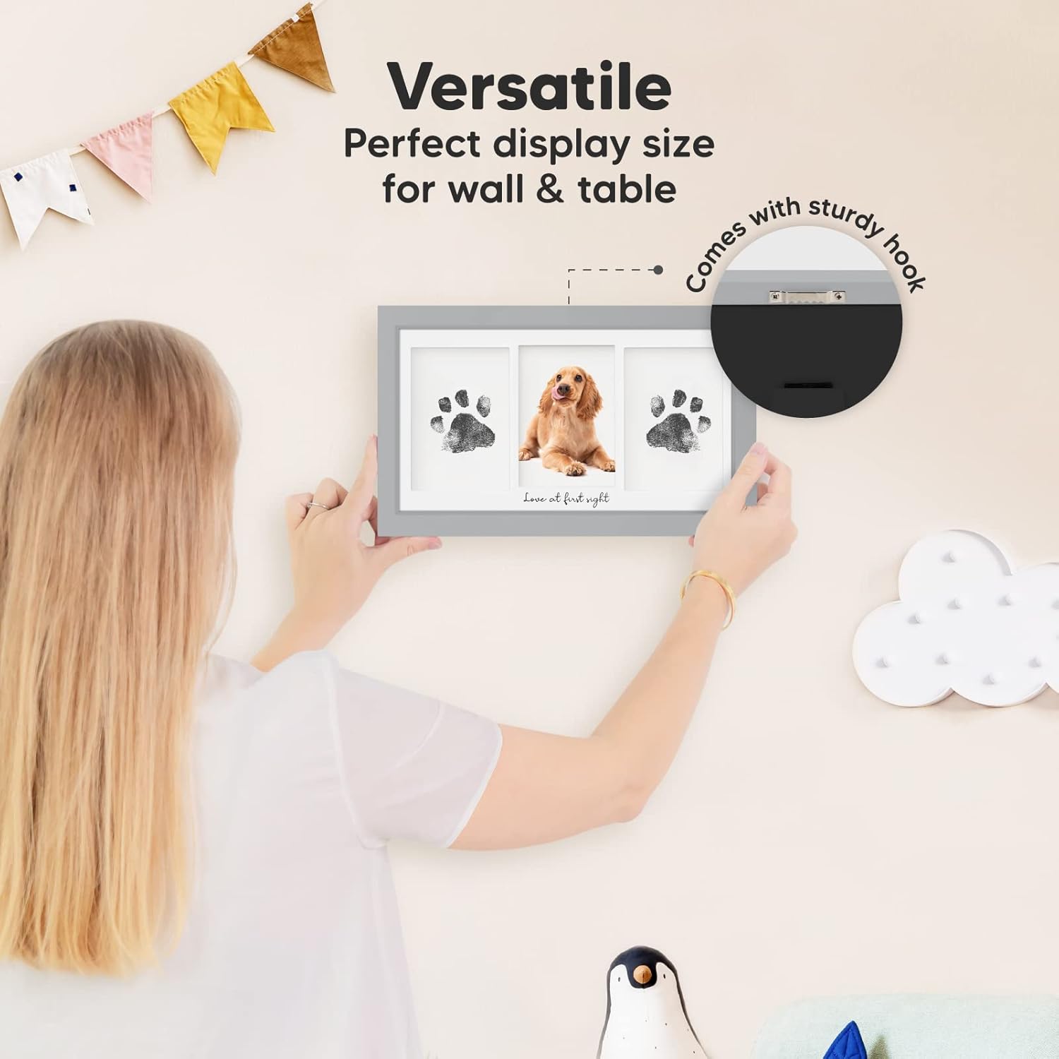 KeaBabies Inkless Hand Footprint Kit - No Mess for Baby Boy Girl