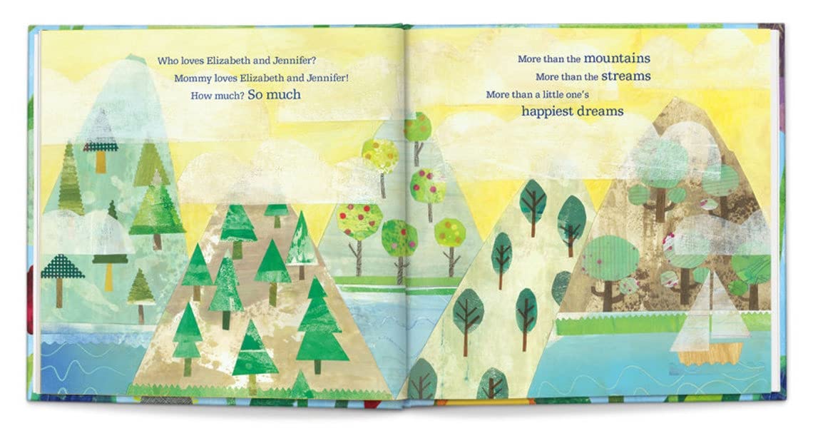 Personalized Siblings Story - Who Loves Me Blue Hardcover