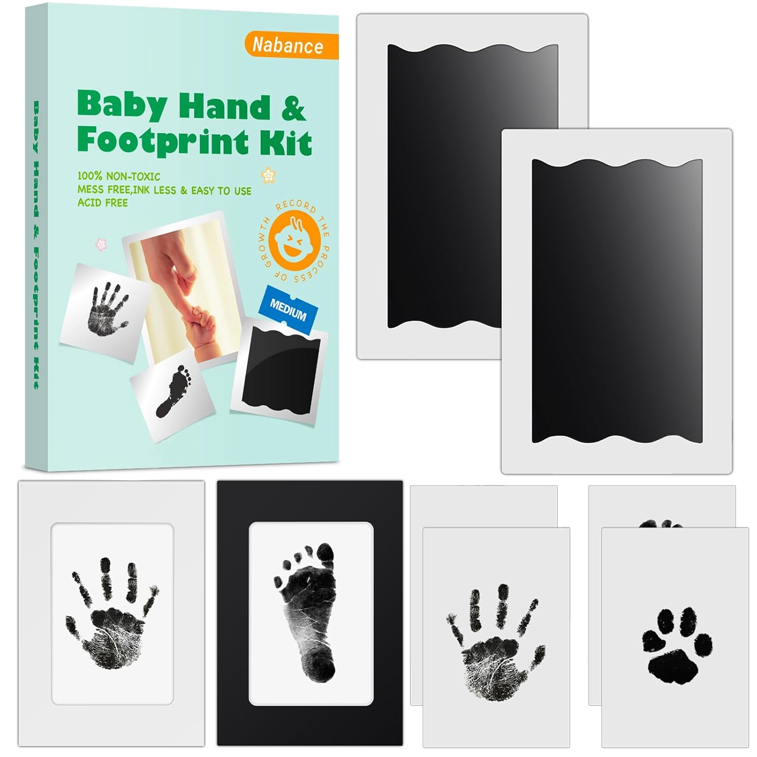 Nabance Inkless Baby Hand Footprint Kit 1