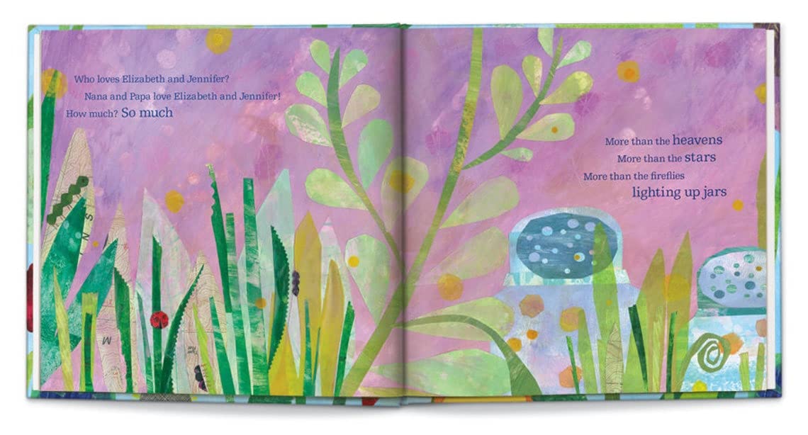 Personalized Siblings Story - Who Loves Me Blue Hardcover
