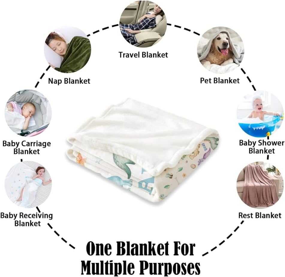 Personalized Baby Blanket with Name and Month Tracker