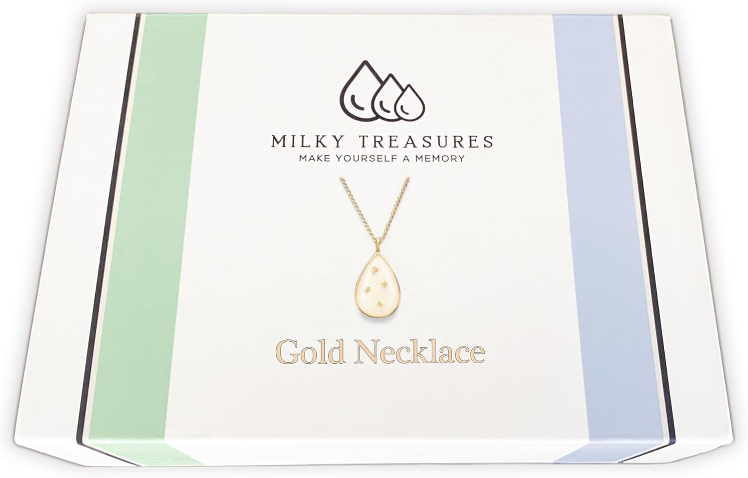 Milky Treasures Gold Necklace DIY Breastmilk Jewelry Kit