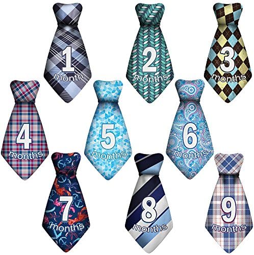 TurtleSurfers Baby Monthly Milestone Sticker Ties