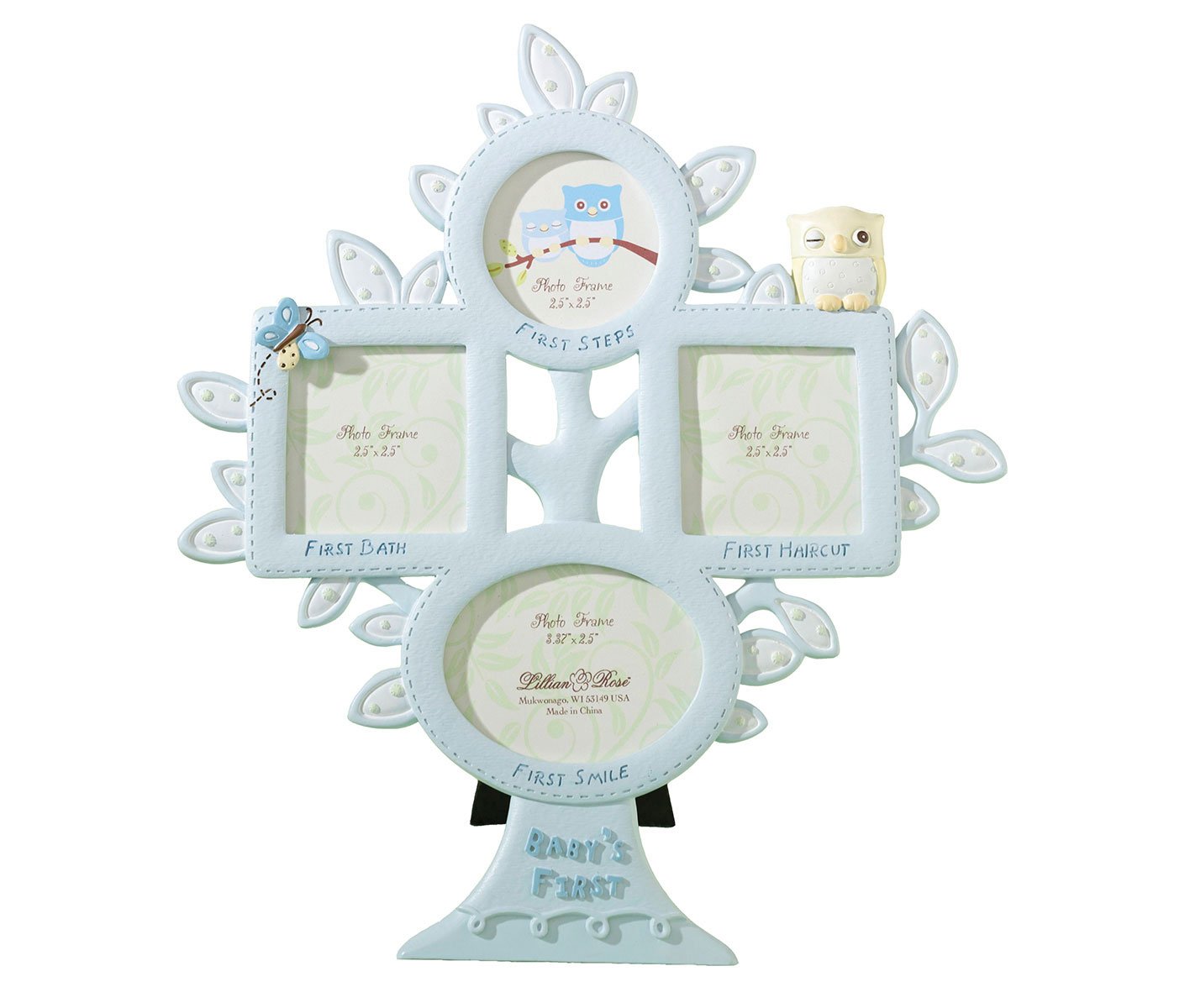 Lillian Rose 1st Year Picture Frame Blue Owl 105