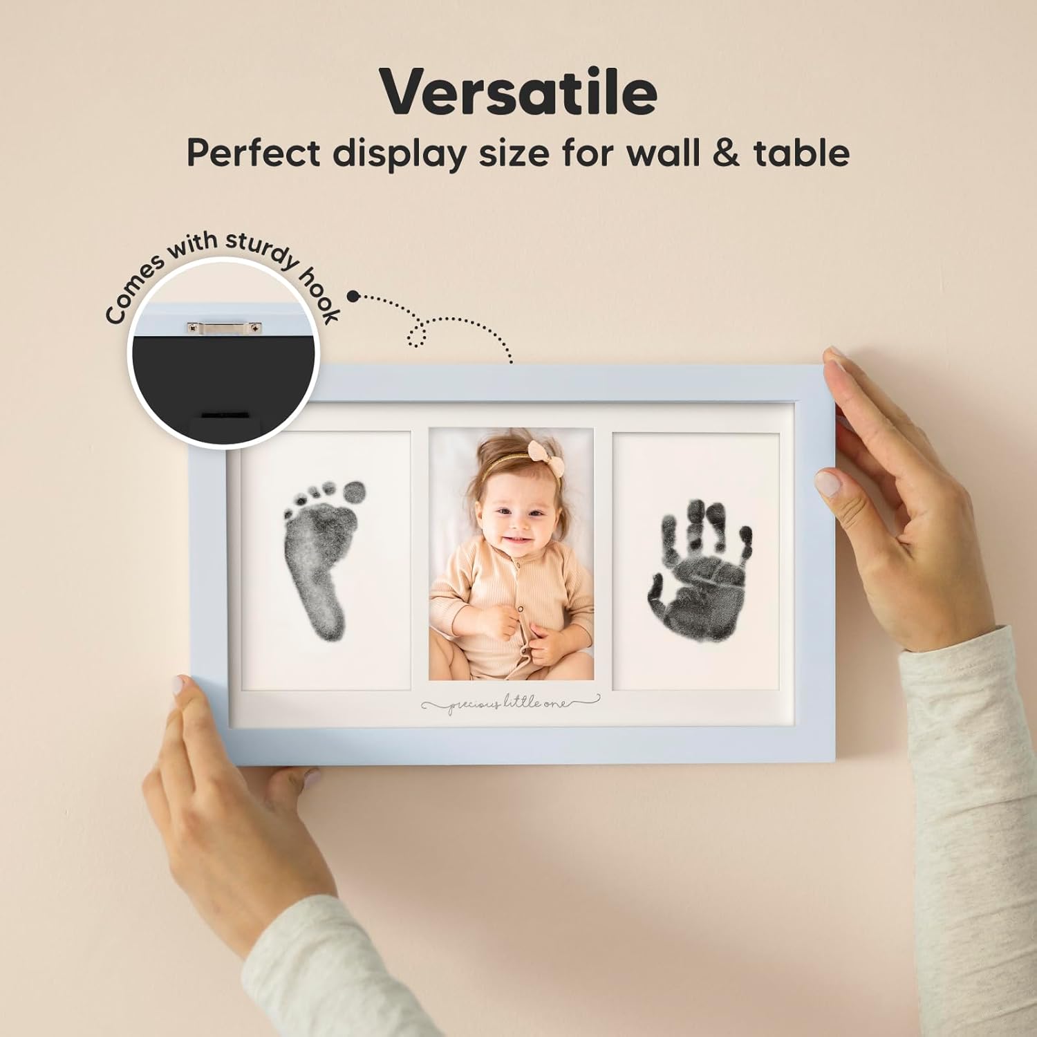 KeaBabies Inkless Hand Footprint Kit - Mist Blue