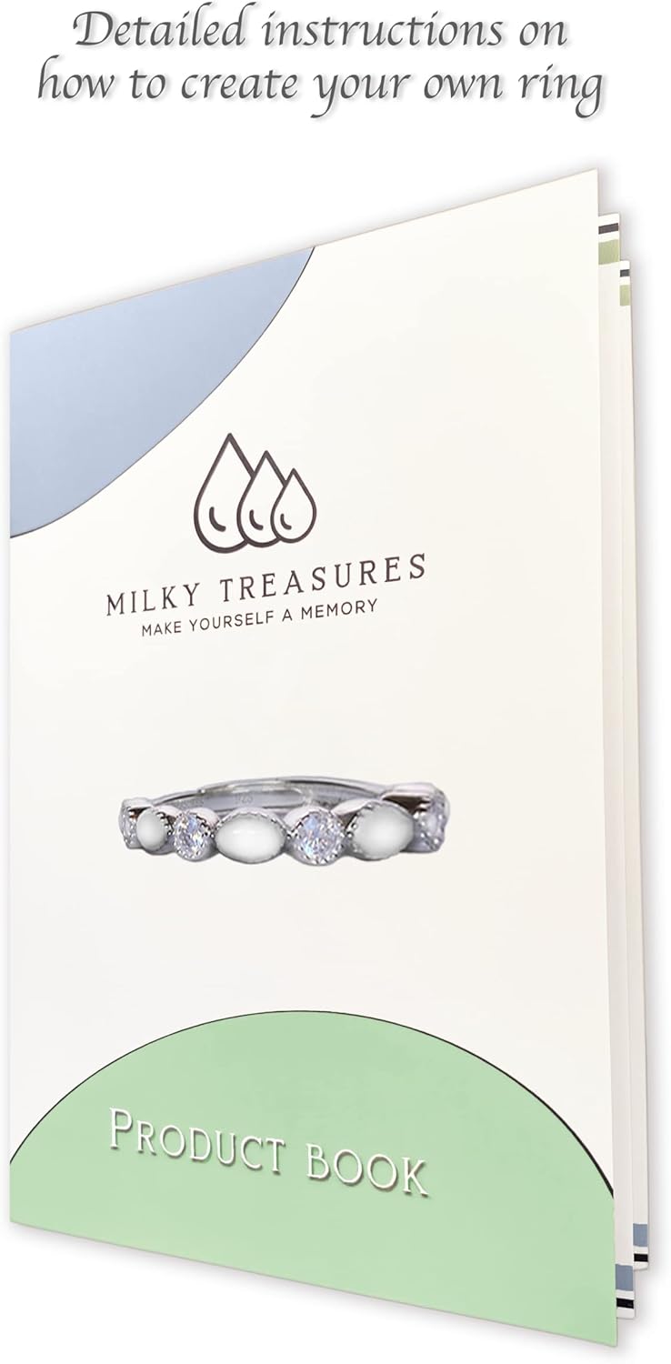 Band Ring DIY Breastmilk Jewelry Kit Adjustable Size 6-10