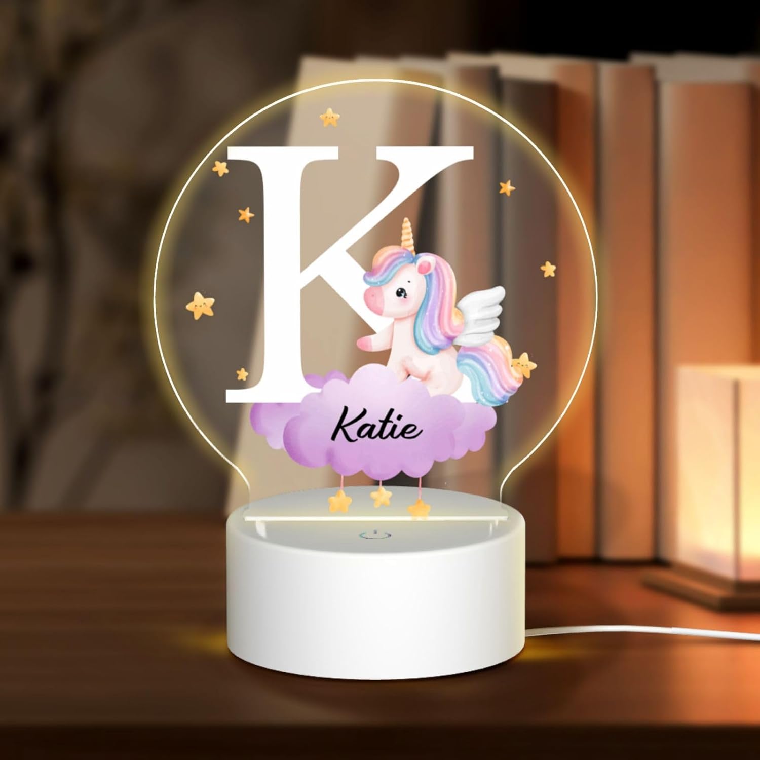 Personalized Forest Animal Night Light for Kids