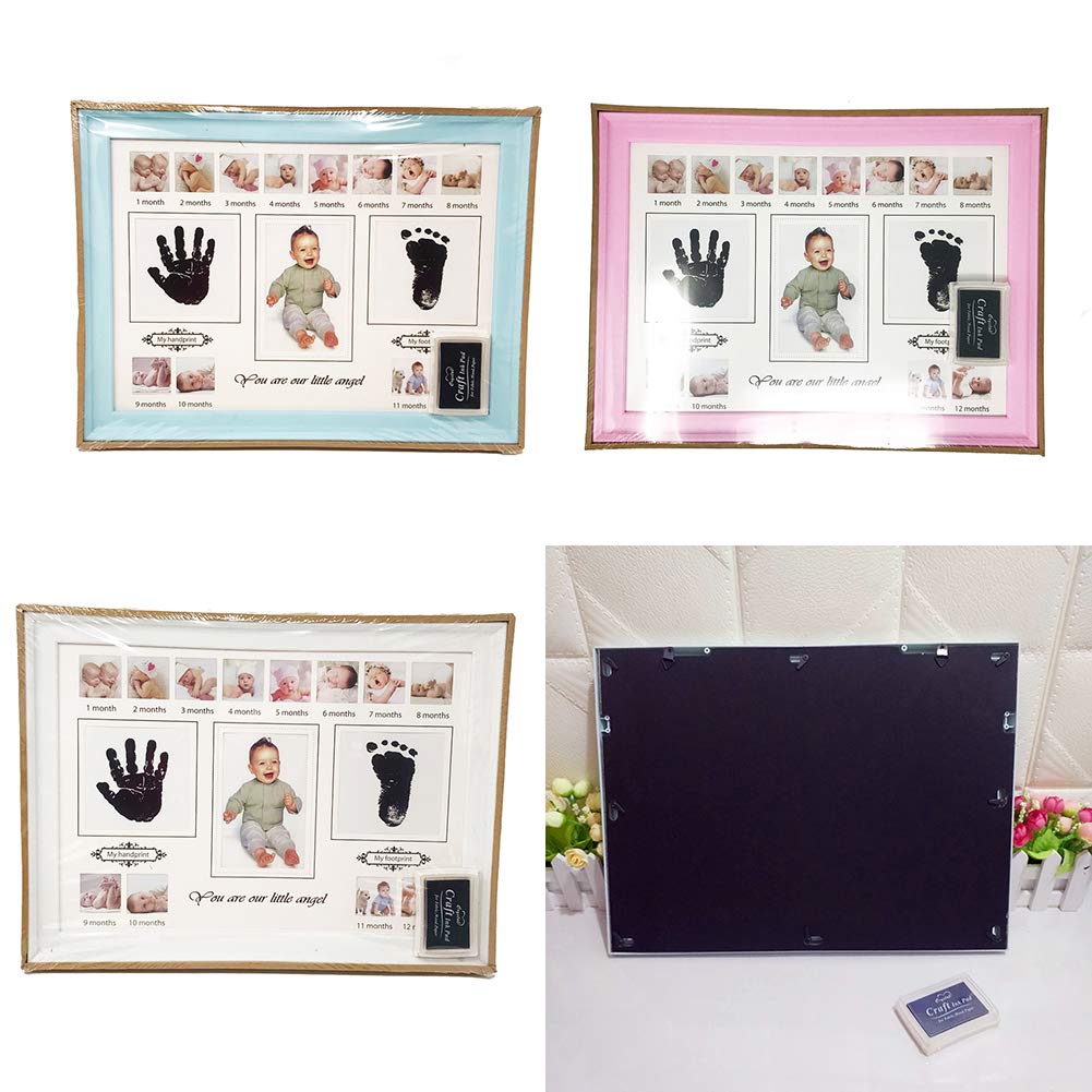 Magik Baby Handprint Footprint Keepsake Frame Blue
