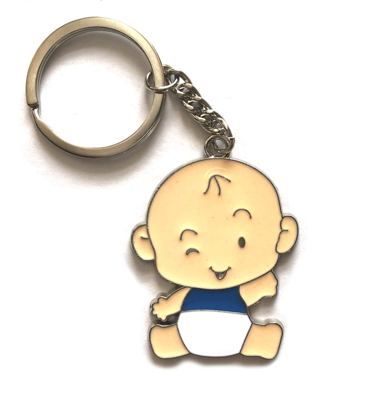 12 Pcs Baby Boys Girls Baptism Keychain Set Blue 1
