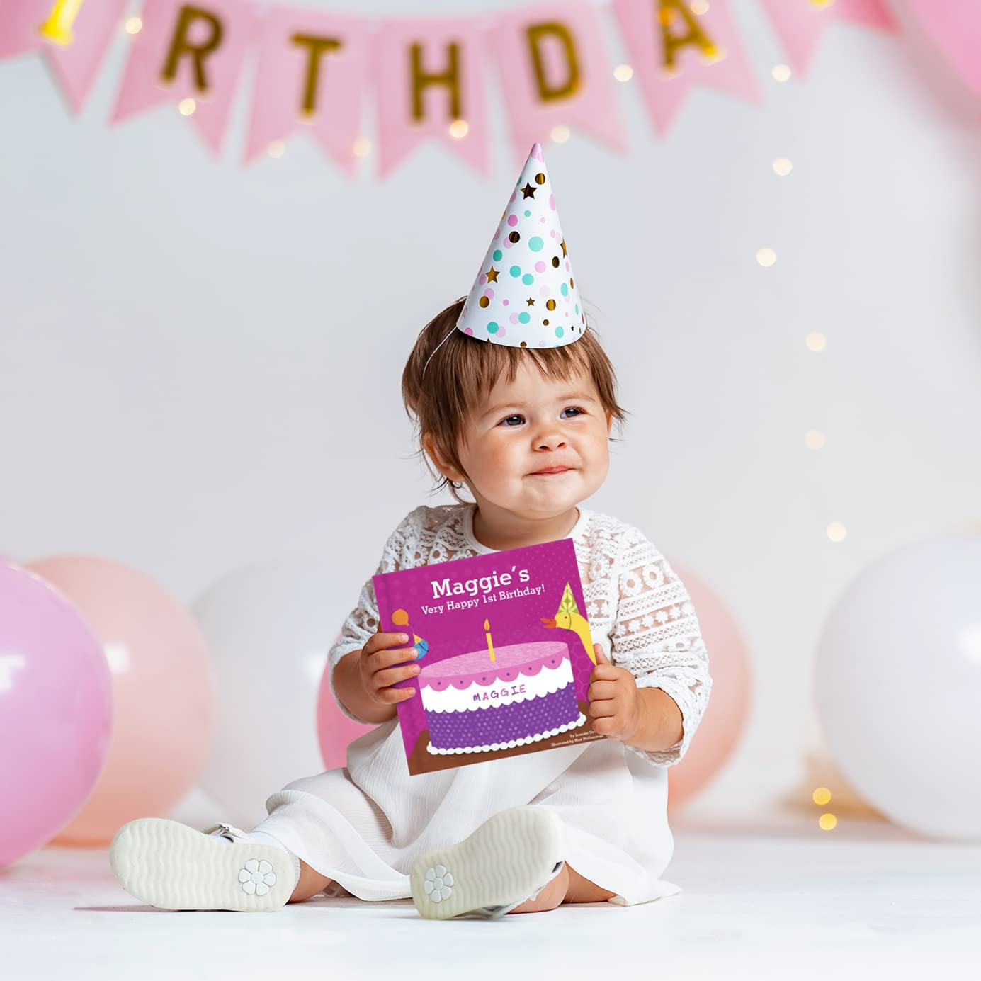 Babys First Birthday Personalized Book for Girls 1