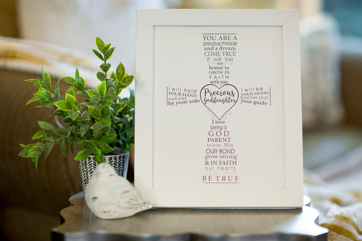 Precious Goddaughter Keepsake Frame - Baptism Gift