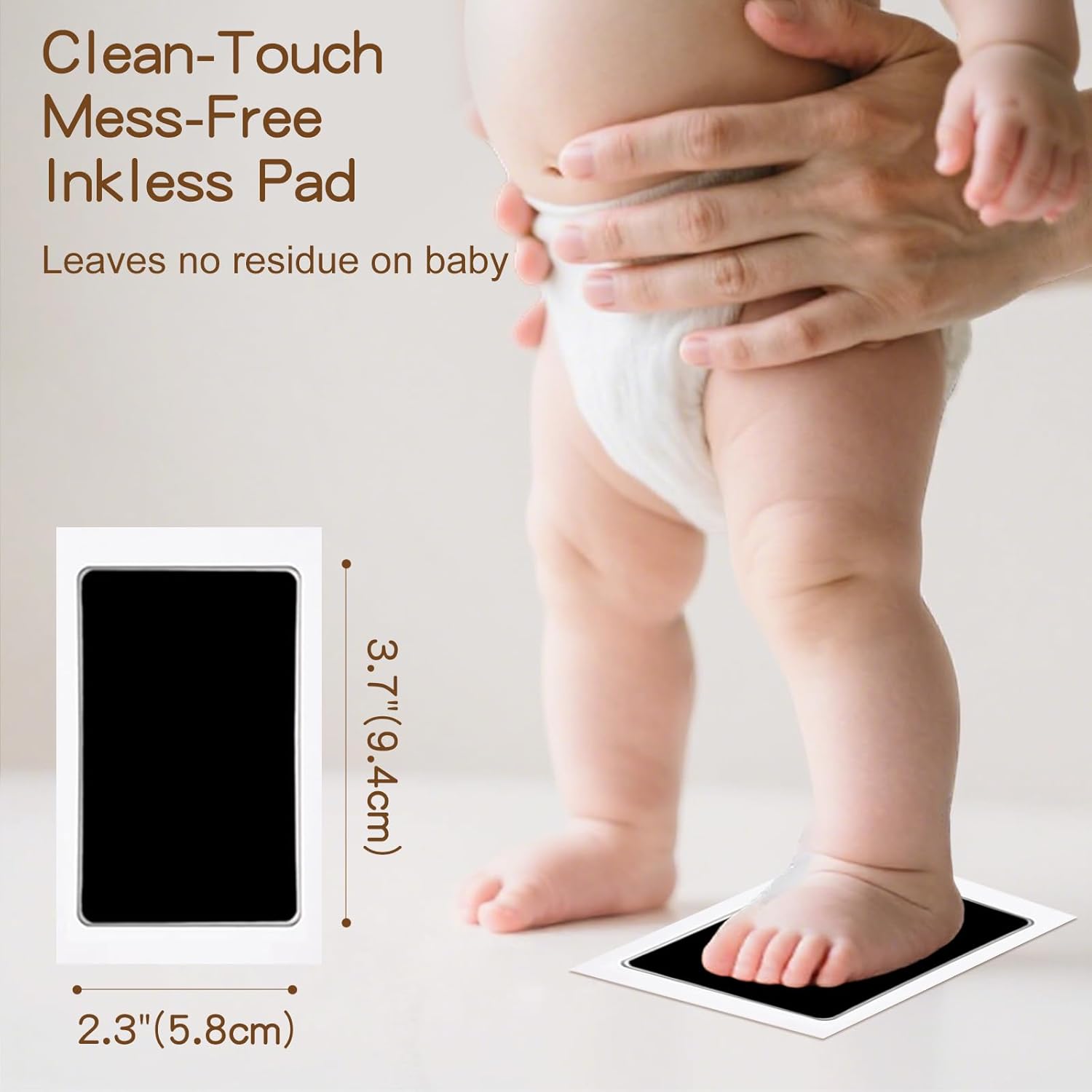 VidwanHome Baby Hand Footprint Kit 4pc Inkless