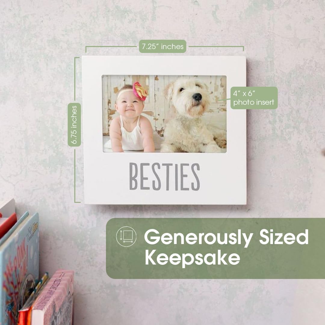 Pearhead Bestie and Baby Keepsake Frame White 1