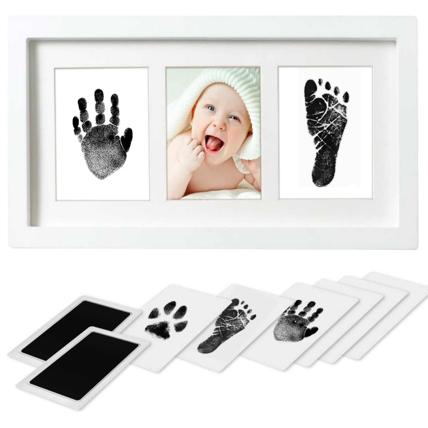 PewinGo Baby Hand Footprint Kit with Frame